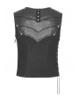 Punk Rave Black Gothic Punk Chest Protector Vest Top for Men