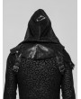 Punk Rave Black Gothic Punk Hooded Accessory for Men