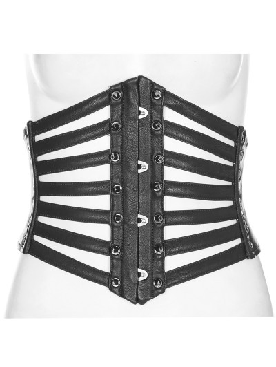 Punk Rave Black Gothic Punk Girdle for Women