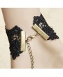 Handmade Black Lace Pendant Chain Gothic Victorian Bracelet Ring Jewelry