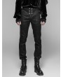 Punk Rave Black Retro Gothic Trousers for Men