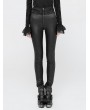 Punk Rave Black Gothic Jacquard High Waist Pants for Women