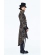 Devil Fashion Gold Gothic Retro Palace Swallow Tail Jacket for Men