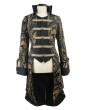 Devil Fashion Gold Gothic Retro Palace Swallow Tail Jacket for Men