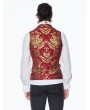 Devil Fashion Red Gothic Vintage Double-breasted Waistcoat for Men