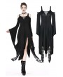 Dark in Love Black Romantic Gothic Irregular Long Dress