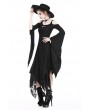 Dark in Love Black Romantic Gothic Irregular Long Dress