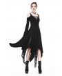 Dark in Love Black Romantic Gothic Irregular Long Dress