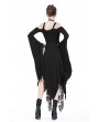 Dark in Love Black Romantic Gothic Irregular Long Dress