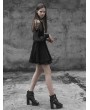 Punk Rave Black Gothic Strapless Corn Bandage V-collar Dress