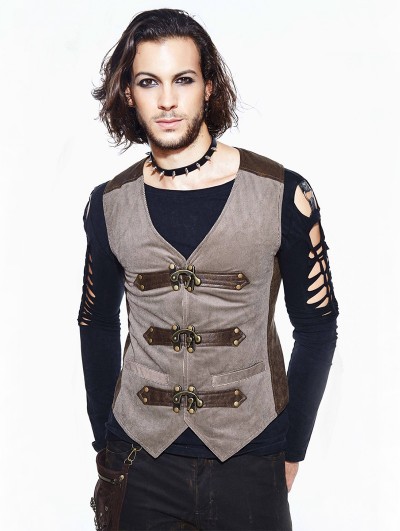 Devil Fashion Vintage Steampunk Vest for Men