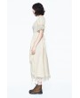 Devil Fashion Ivory Vintage Steampunk High-Low Dress 