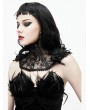 Eva Lady Black Gothic Lace Flower Collar