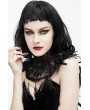 Eva Lady Black Gothic Lace Flower Collar