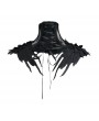 Eva Lady Black Gothic Lace Flower Collar