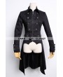 Pentagramme Black High-Low Gothic Swallow-Tailed Coat for Women