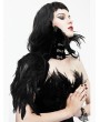 Eva Lady Black Gothic Feather Collar
