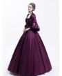 Rose Blooming Purple Renaissance Marie Antoinett Theatrical Victorian Costume Dress