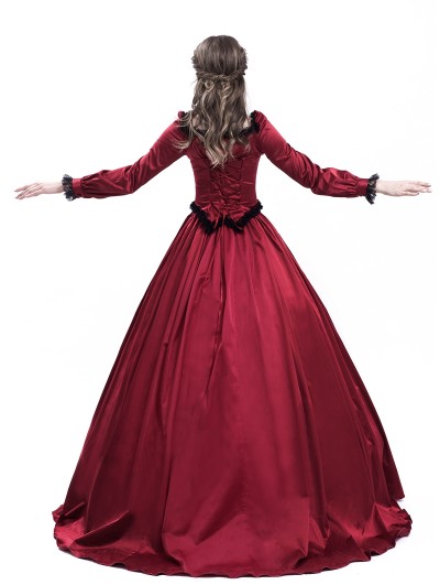 Ingenue Swing Dress in Vintage Red Rose Print | Retro Style Dresses – Vixen  by Micheline Pitt