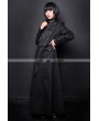 Pentagramme Black Long Gothic Coat for Women