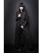 Pentagramme Black Long Gothic Coat for Women