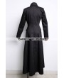 Pentagramme Black Long Gothic Coat for Women