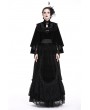 Dark in Love Black Vintage Elegant Gothic Velvet Cape for Women