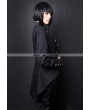 Pentagramme Black High-Low Gothic Jacket for Women