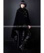 Pentagramme Black Velvet High-Low Gothic Cape for Women