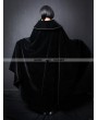 Pentagramme Black Velvet High-Low Gothic Cape for Women