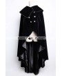 Pentagramme Black Velvet High-Low Gothic Cape for Women