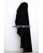 Pentagramme Black Velvet High-Low Gothic Cape for Women