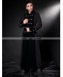 Pentagramme Black Long Double Breasted Gothic Coat for Men