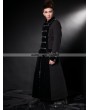 Pentagramme Black Long Double Breasted Gothic Coat for Men