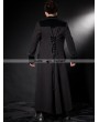 Pentagramme Black Long Double Breasted Gothic Coat for Men