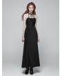 Punk Rave Black Gothic Halter Daily Wear Long Dress