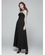 Punk Rave Black Gothic Halter Daily Wear Long Dress