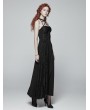 Punk Rave Black Gothic Halter Daily Wear Long Dress