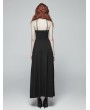 Punk Rave Black Gothic Halter Daily Wear Long Dress