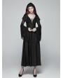 Punk Rave Black Gothic Lace Hooded Witch Dress