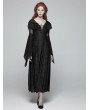 Punk Rave Black Gothic Lace Hooded Witch Dress