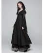 Punk Rave Black Gothic Lace Hooded Witch Dress