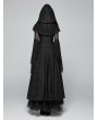 Punk Rave Black Gothic Lace Hooded Witch Dress