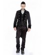 Pentagramme Black Pattern Double Breasted Tuxedo Style Gothic Jacket for Men
