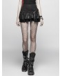 Punk Rave Black Steampunk Mini Skirt 