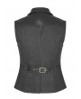 Punk Rave Black Steampunk Quiff Vest for Men