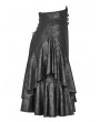 Punk Rave Black Gothic Punk High Waist Stretch Half Skirt 