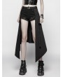 Punk Rave Black Gothic Punk Daily Half Skirt Accessories