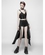 Punk Rave Black Gothic Punk Daily Half Skirt Accessories