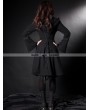 Pentagramme Black Double Breasted Gothic Coat for Women